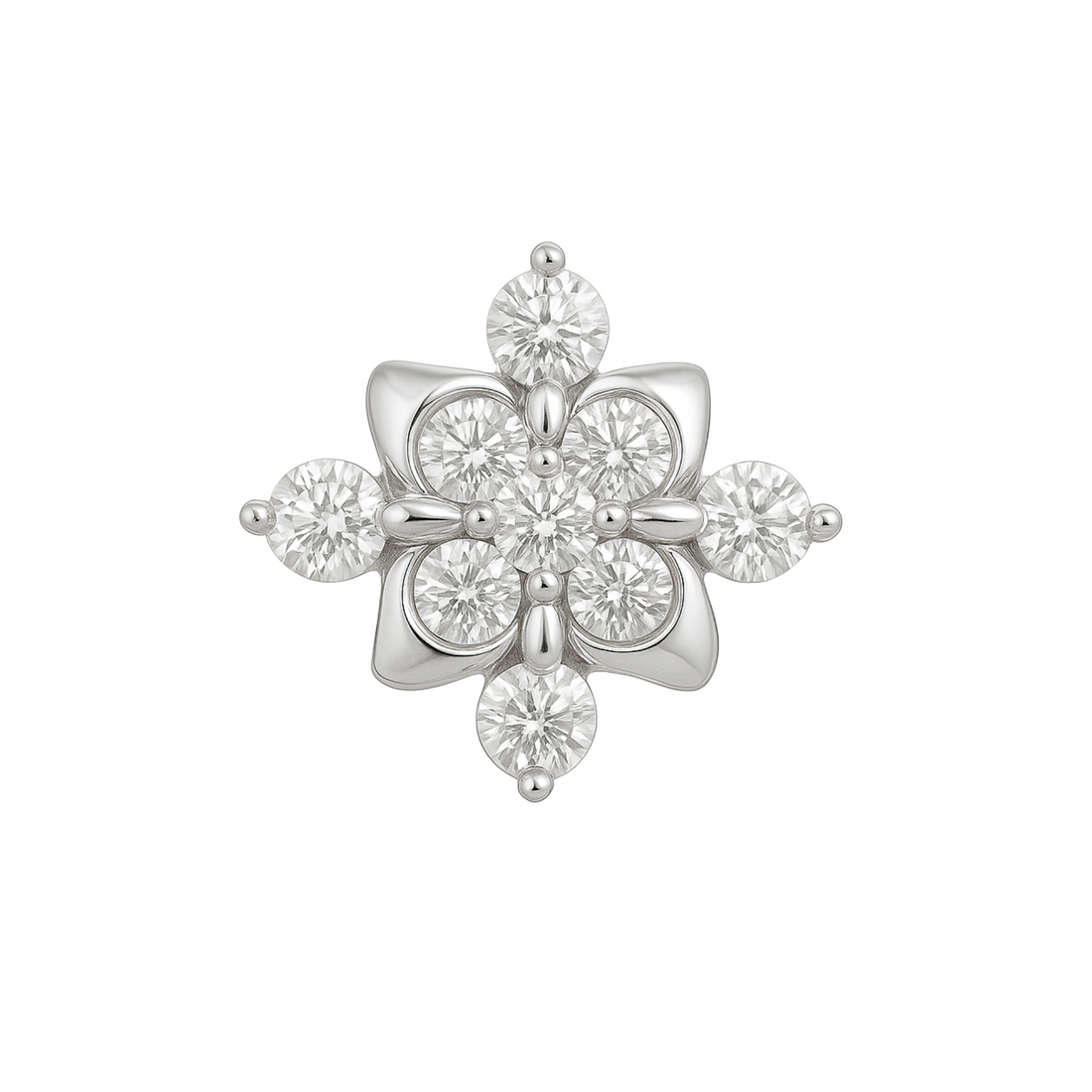 Orchid Spark Lab Grown Diamond Nosepin