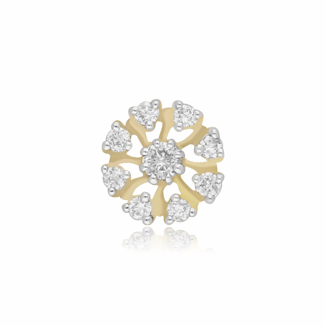 DewRadiance Floral Lab Grown Diamond Nosepin