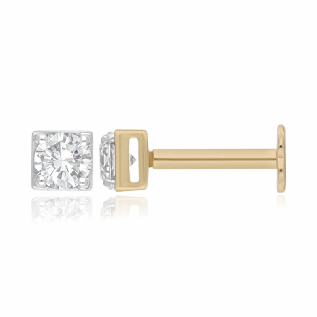 Metric Sparkle Lab Grown Diamond Nosepin