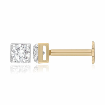 Metric Sparkle Lab Grown Diamond Nosepin