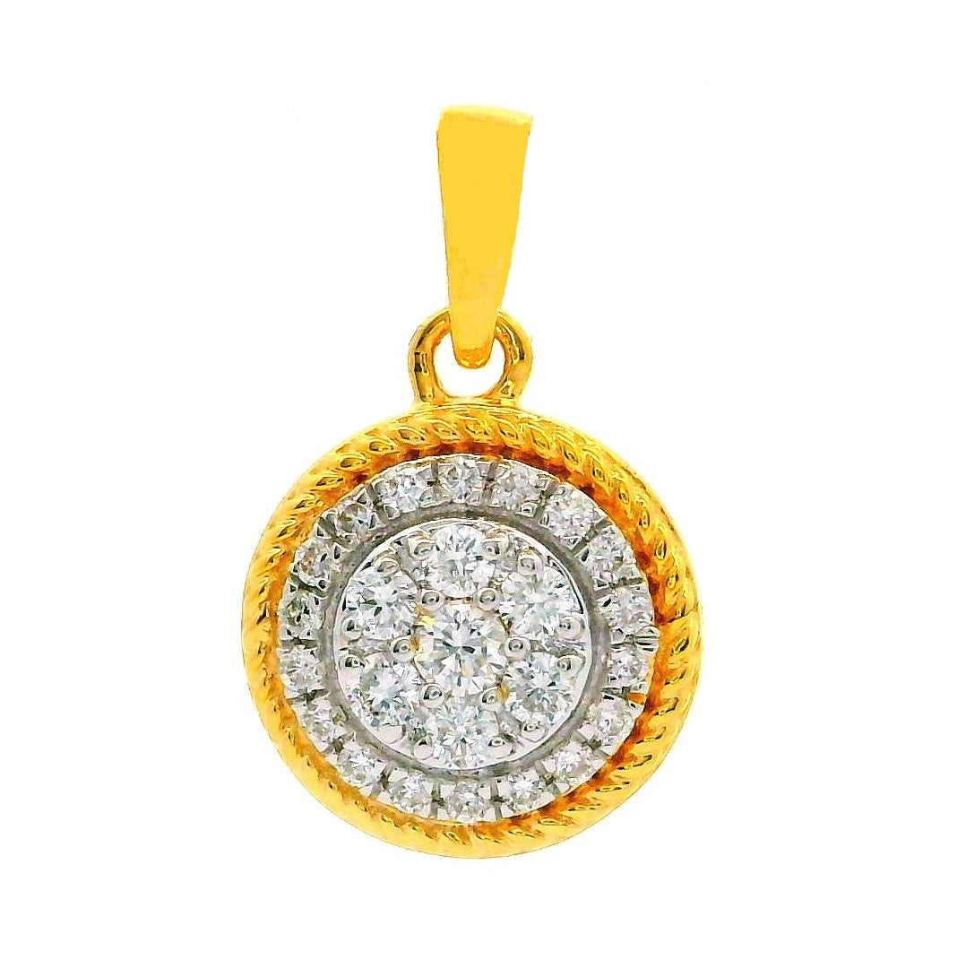 Starburst Charm Lab Grown Diamond Pendant