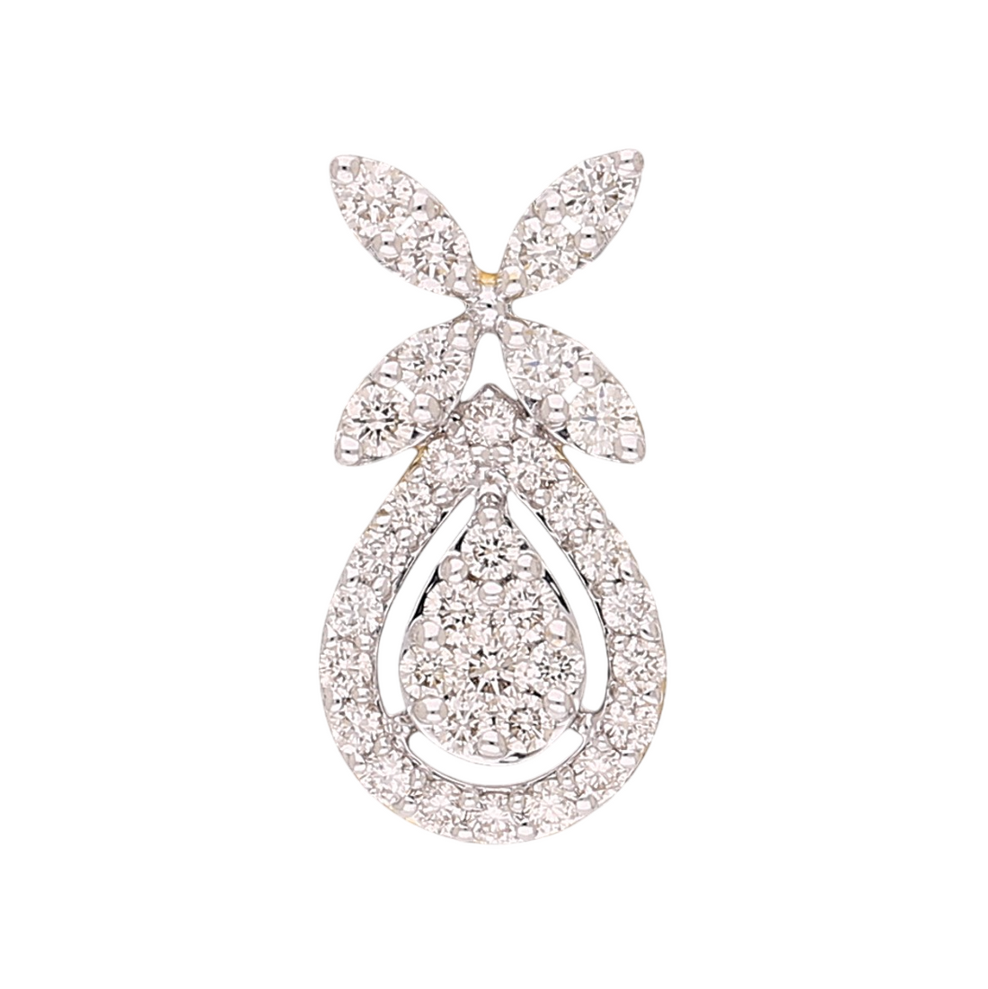 Serenity Leaf Drop Lab Grown Diamond Pendant