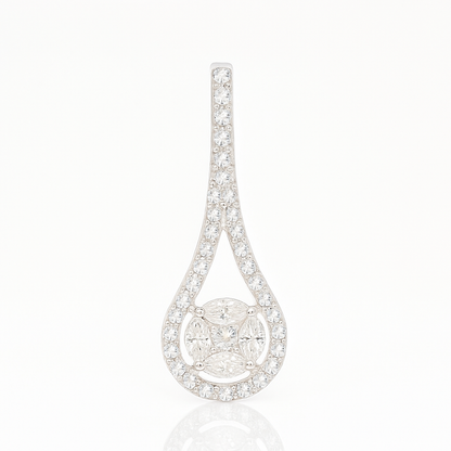 Radiant Streamlet Lab Grown Diamond Pendant