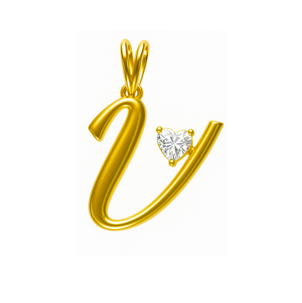 Unison Heart &quot;U&quot; Lab Grown Diamond Pendant
