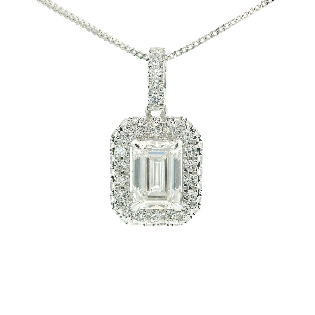 Empress Eye Solitaire Lab Grown Diamond Pendant
