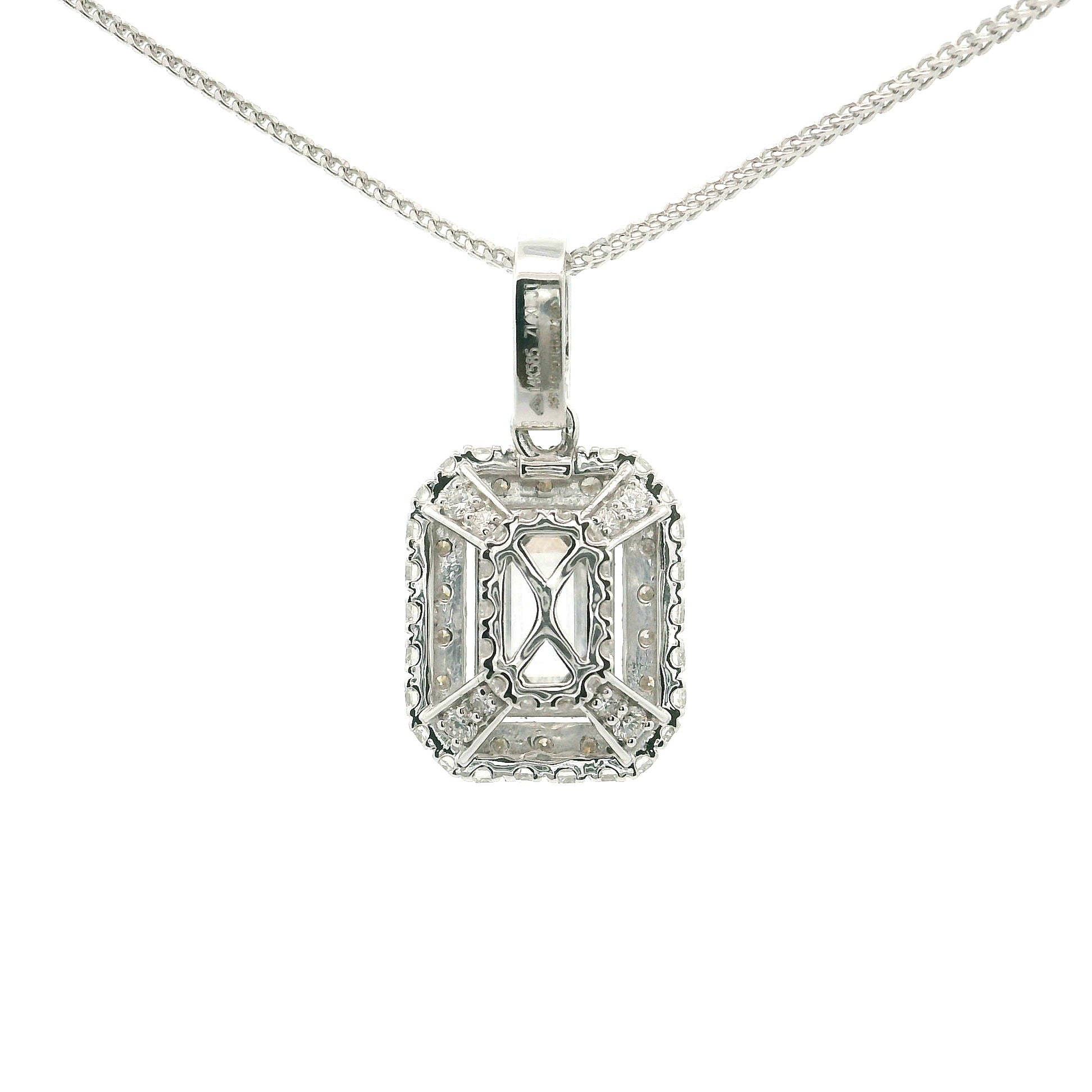 Empress Eye Solitaire Lab Grown Diamond Pendant