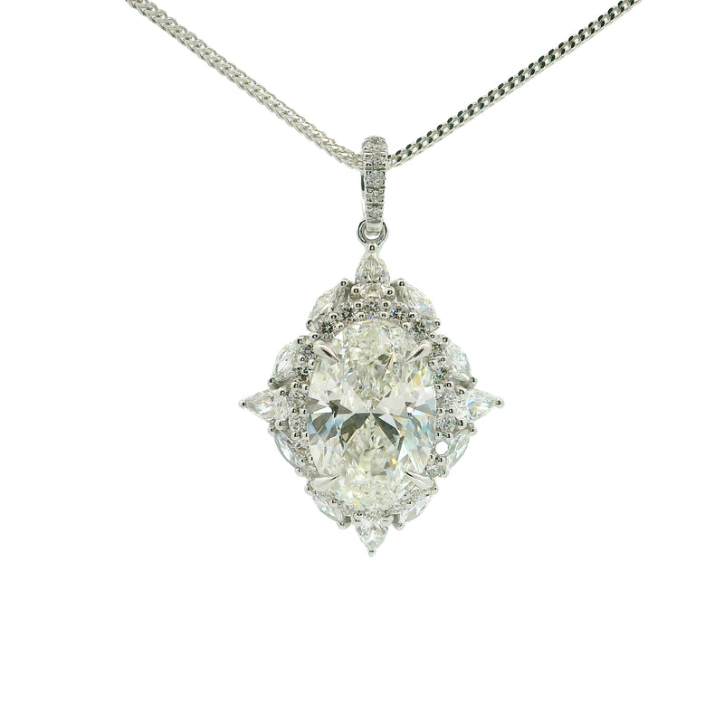 Aurelian Starburst Solitaire Lab Grown Diamond Pendant