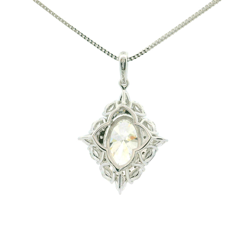 Aurelian Starburst Solitaire Lab Grown Diamond Pendant