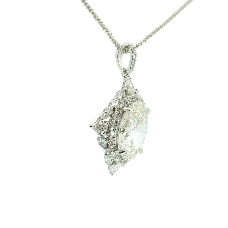 Aurelian Starburst Solitaire Lab Grown Diamond Pendant