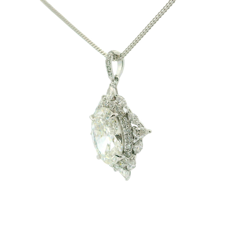 Aurelian Starburst Solitaire Lab Grown Diamond Pendant