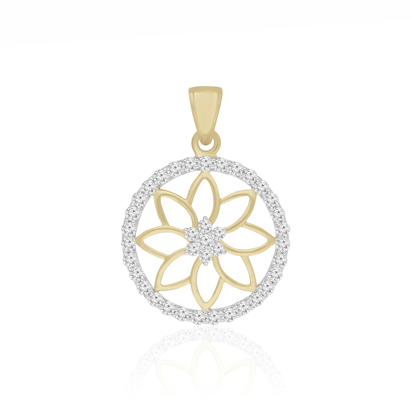 Divine Petal Sphere Lab Grown Diamond Pendant