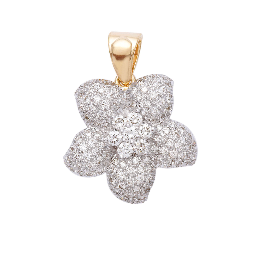 Snowkissed Blossom Lab Grown Diamond Pendant