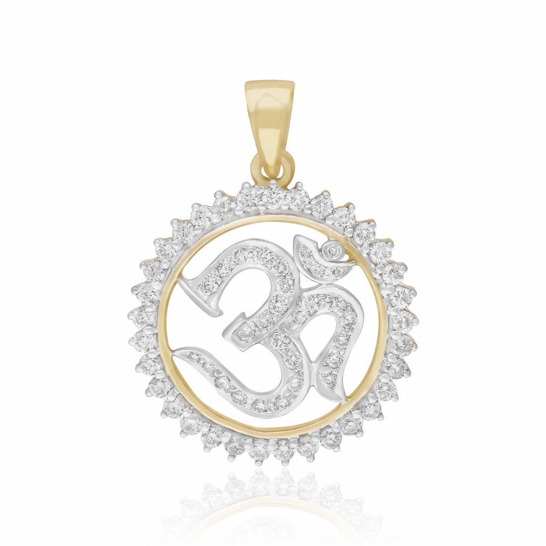 Spiritual Radiance Om Lab Grown Diamond Pendant