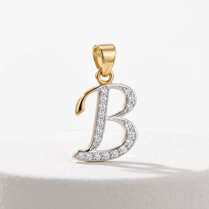 B-Initial Lab Grown Diamond Pendant