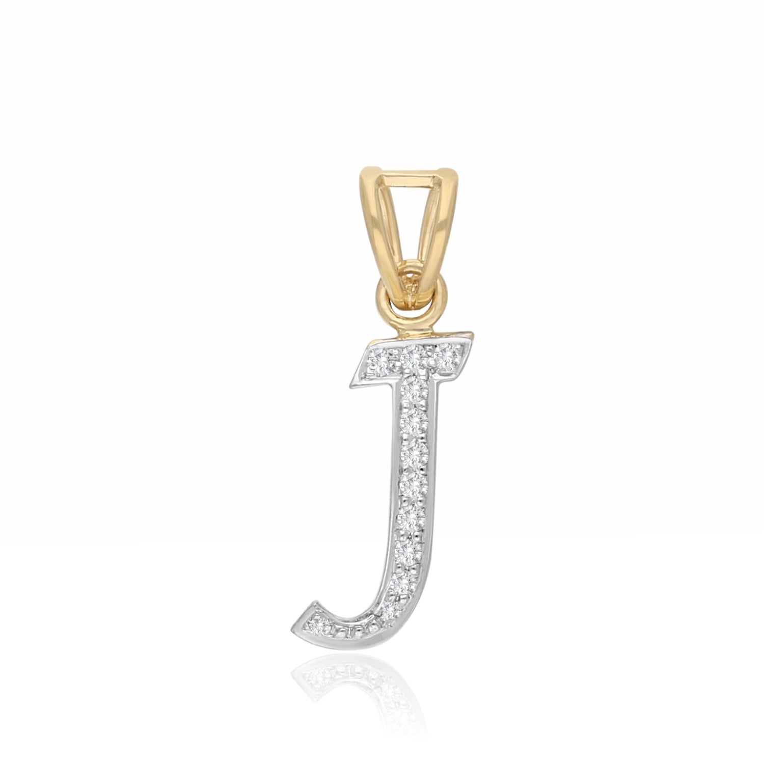 J-Initial Lab Grown Diamond Pendant