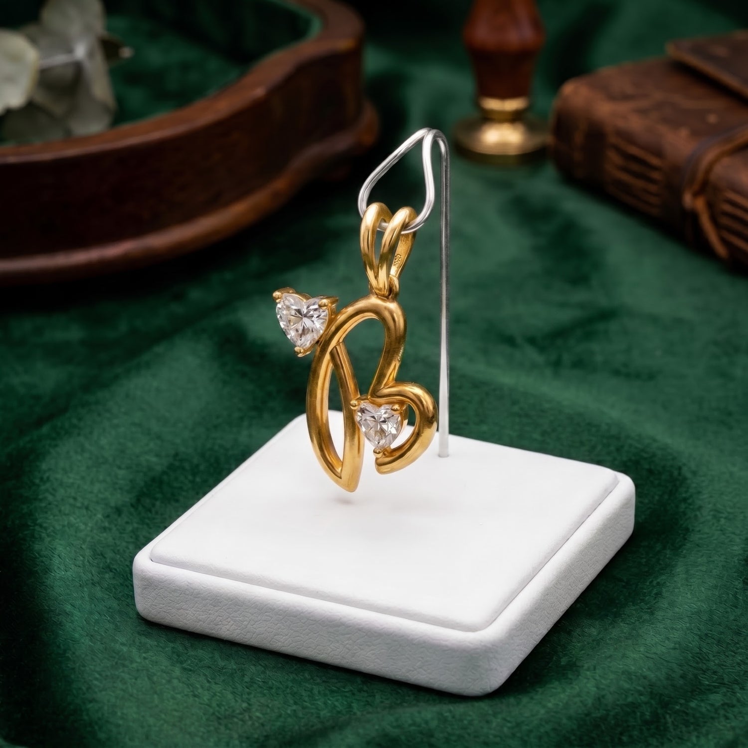 Blushing Heart Lab Grown Diamond Pendant