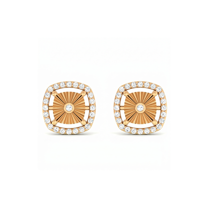 Zaria Luxe Gold Plated Lab Grown Diamond Earrings