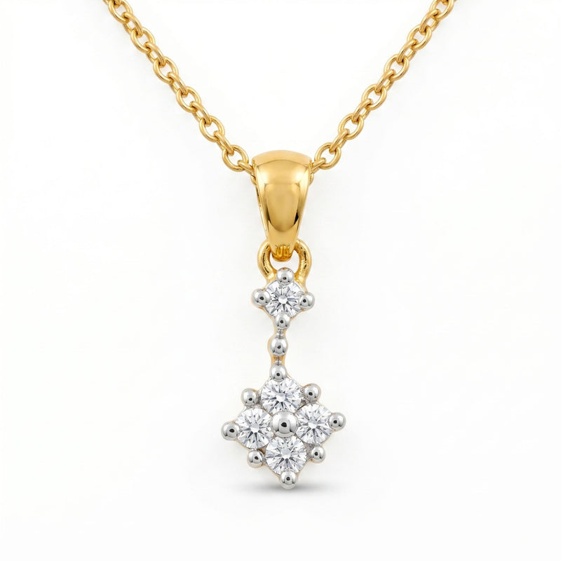 Marbella Gold Plated Lab Grown Diamond Pendant