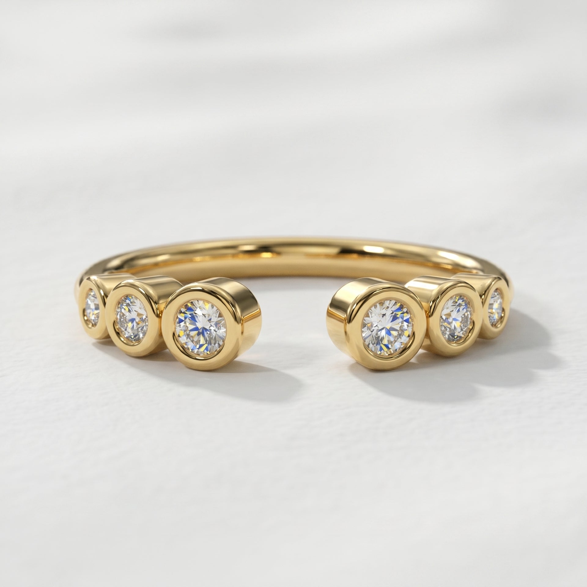 Bezel-Set Lab Grown Diamond Ring