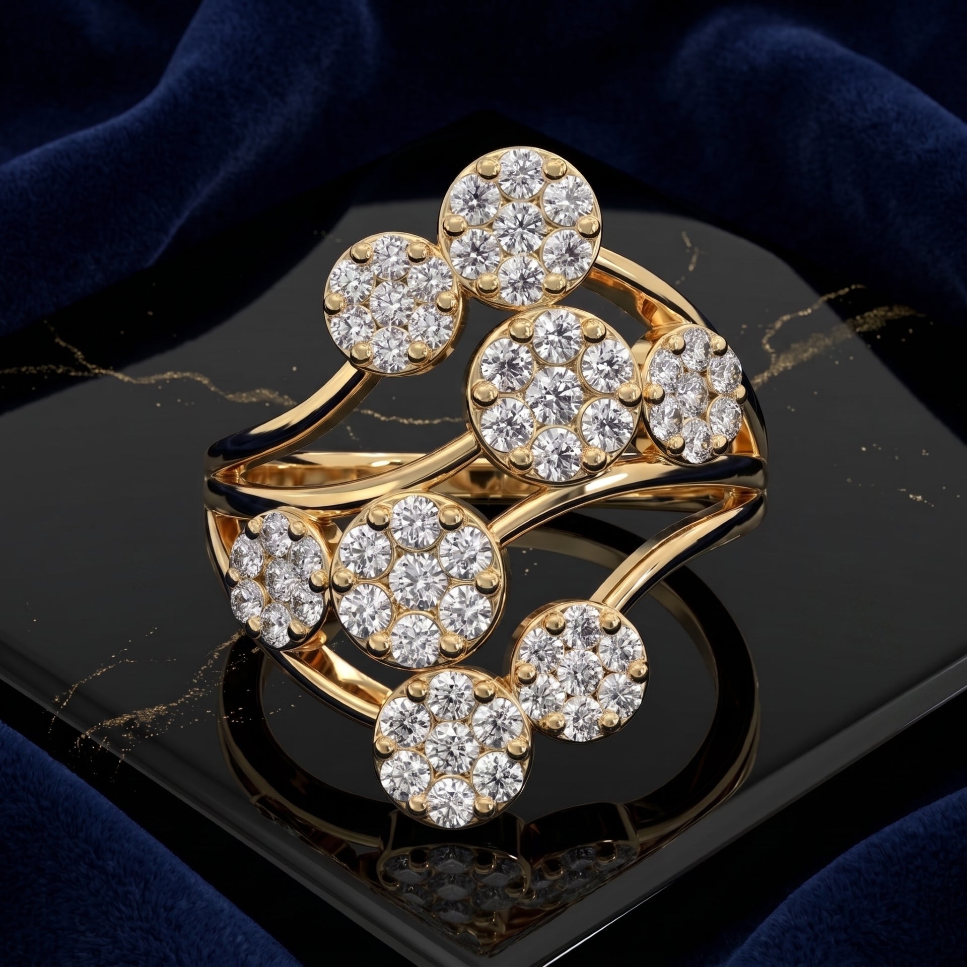 Stardust Symphony Lab Grown Diamond Ring