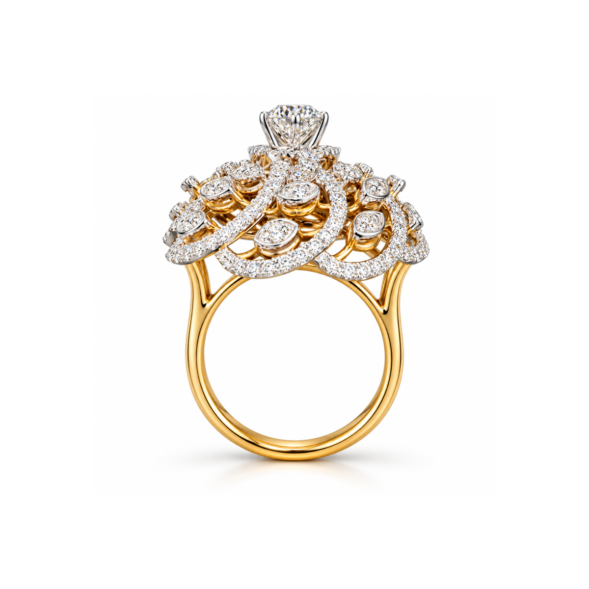 Celestial Bloom Lab Grown Diamond Ring