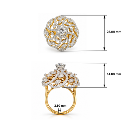 Celestial Bloom Lab Grown Diamond Ring