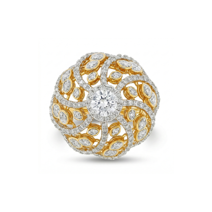 Celestial Bloom Lab Grown Diamond Ring