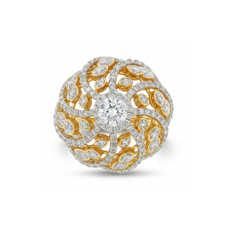 Celestial Bloom Lab Grown Diamond Ring