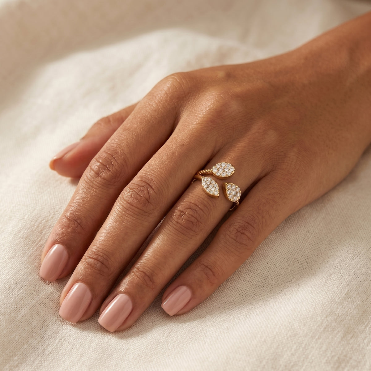 Enchanted Leaf Lab Grown Diamond Ring