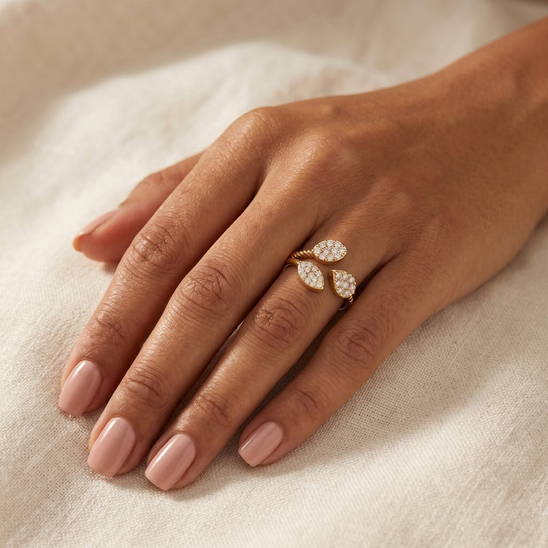 Enchanted Leaf Lab Grown Diamond Ring