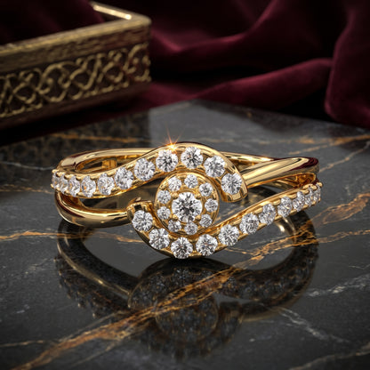 Enchanted Swirl Lab Grown Diamond Ring