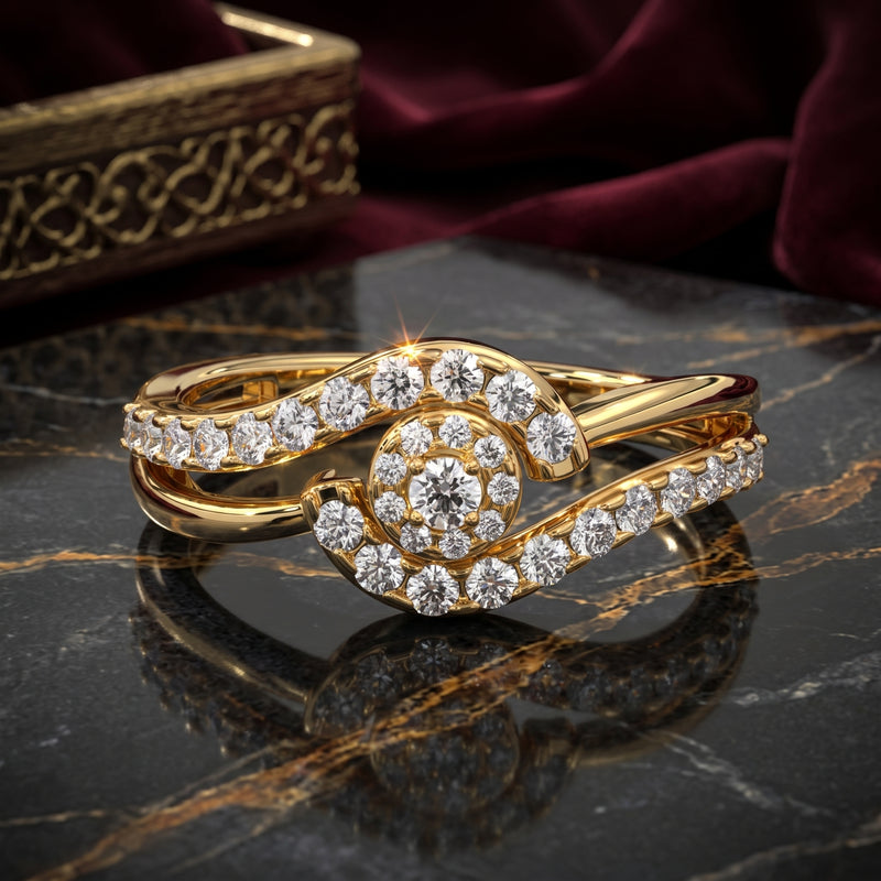 Enchanted Swirl Lab Grown Diamond Ring