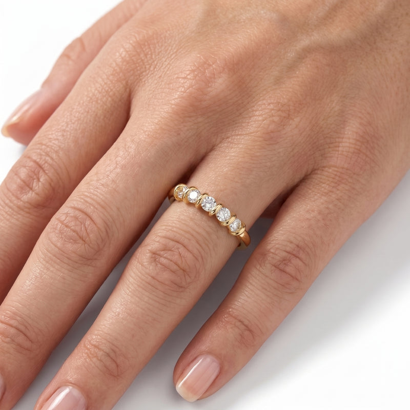 Spiral Embrace Lab Grown Diamond Ring
