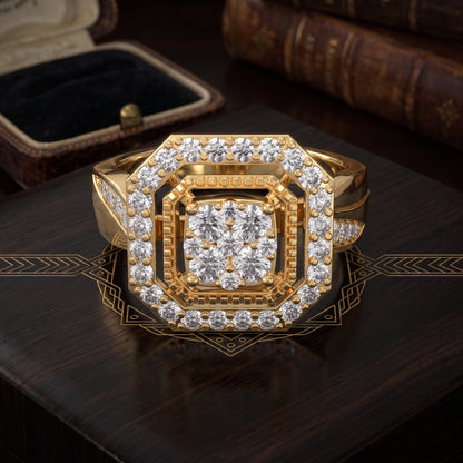 Regal Octagon Halo Lab Grown Diamond Ring