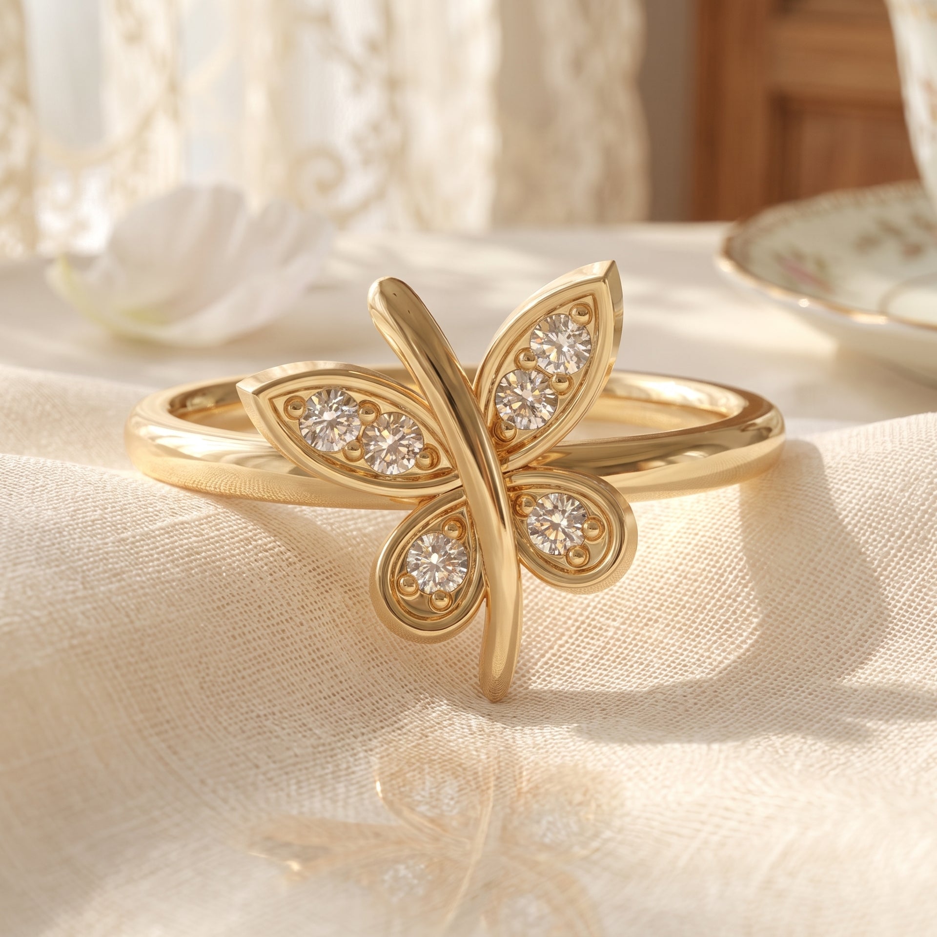 Enchanted Butterfly Lab Grown Diamond Ring