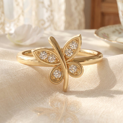 Enchanted Butterfly Lab Grown Diamond Ring