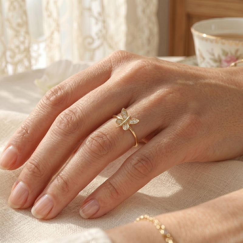 Enchanted Butterfly Lab Grown Diamond Ring