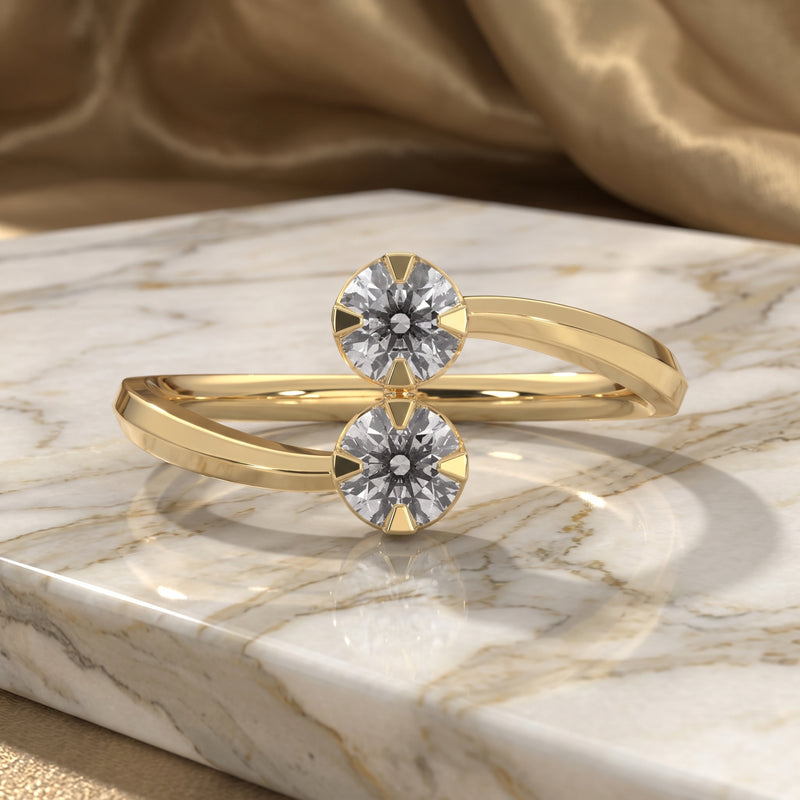 Twin Spark Lab Grown Diamond Ring