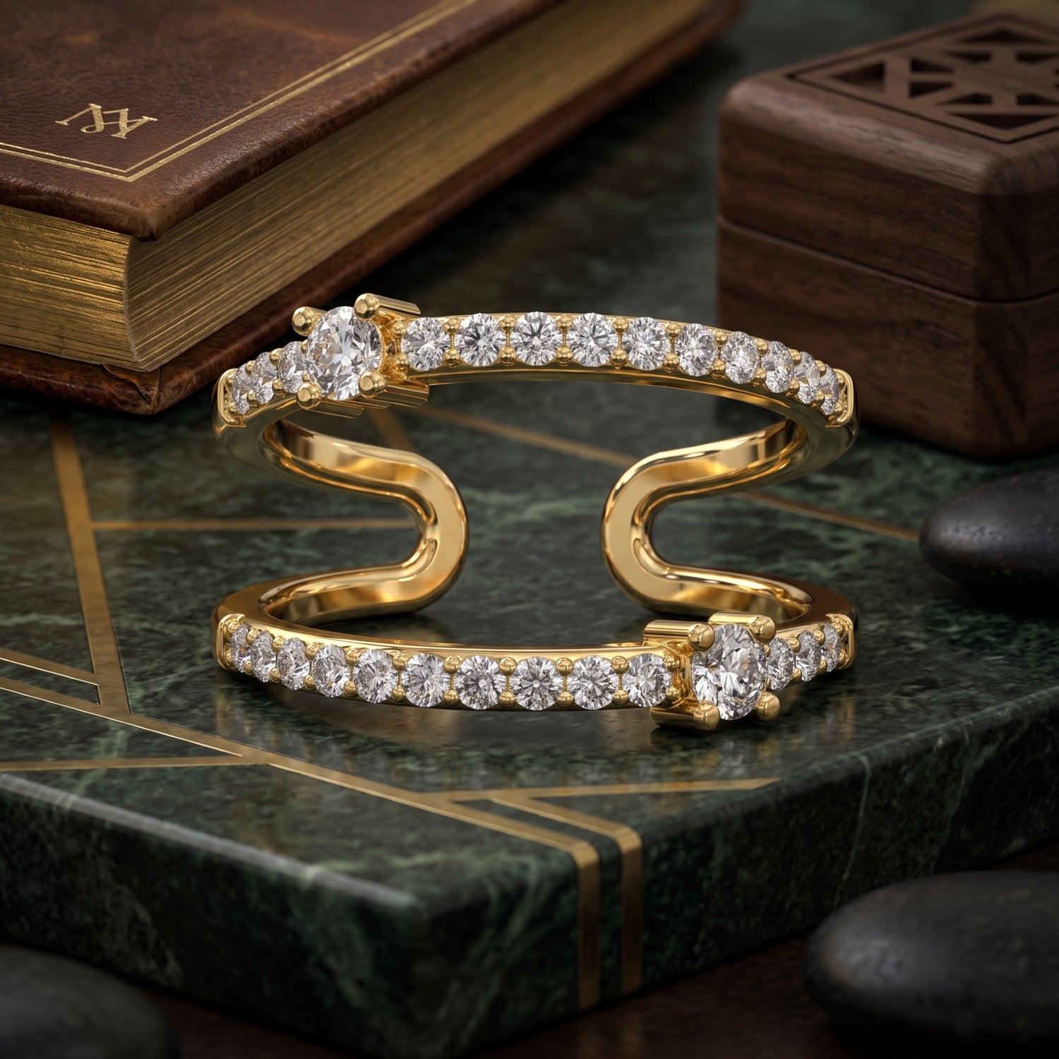 Radiant Flow Lab Grown Diamond Ring