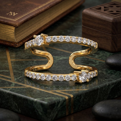 Radiant Flow Lab Grown Diamond Ring