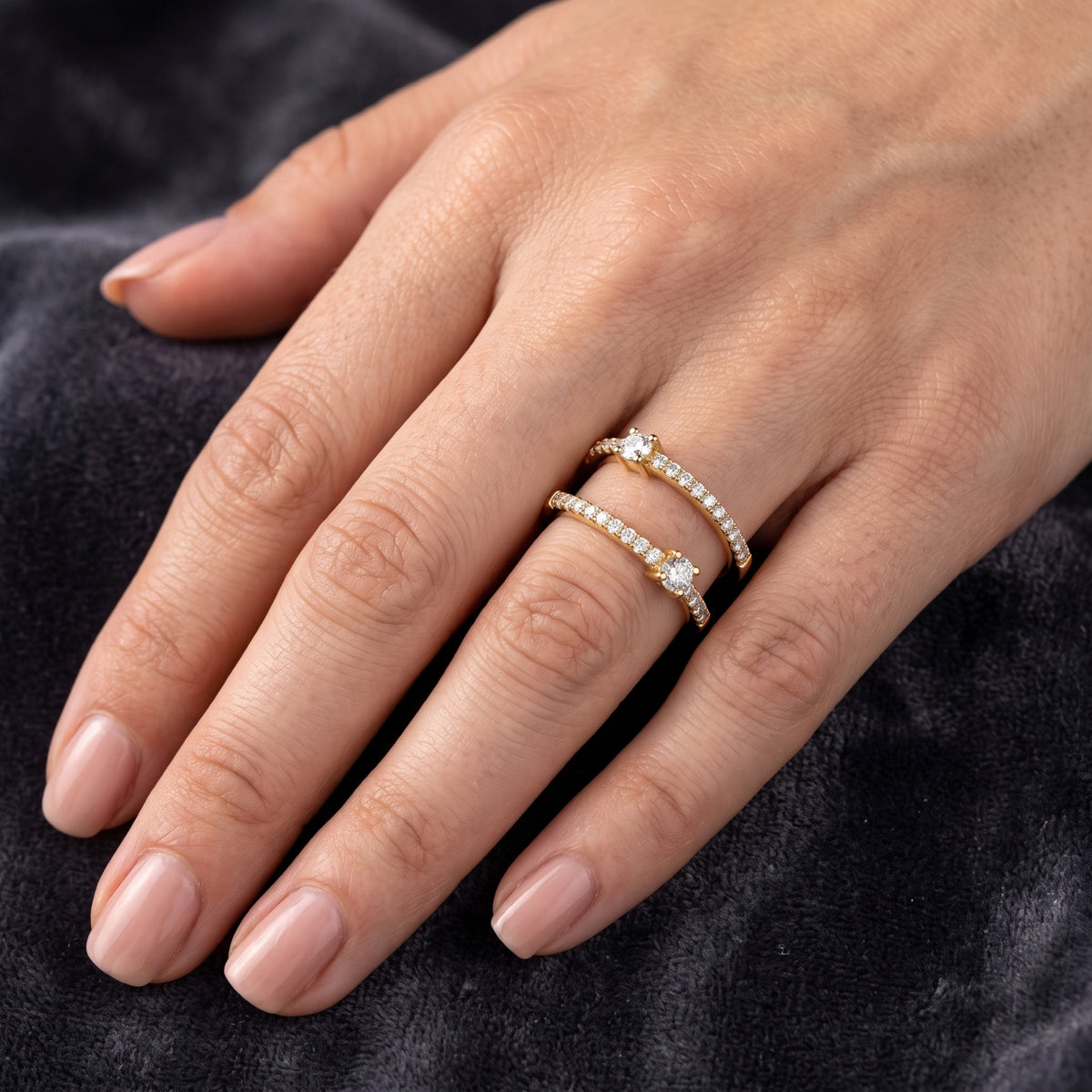 Radiant Flow Lab Grown Diamond Ring