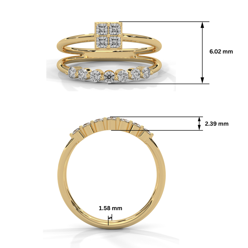 Eterna Luxe Lab Grown Diamond Ring
