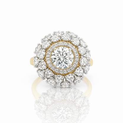 Elegant Lab Grown Diamond Cluster Ring
