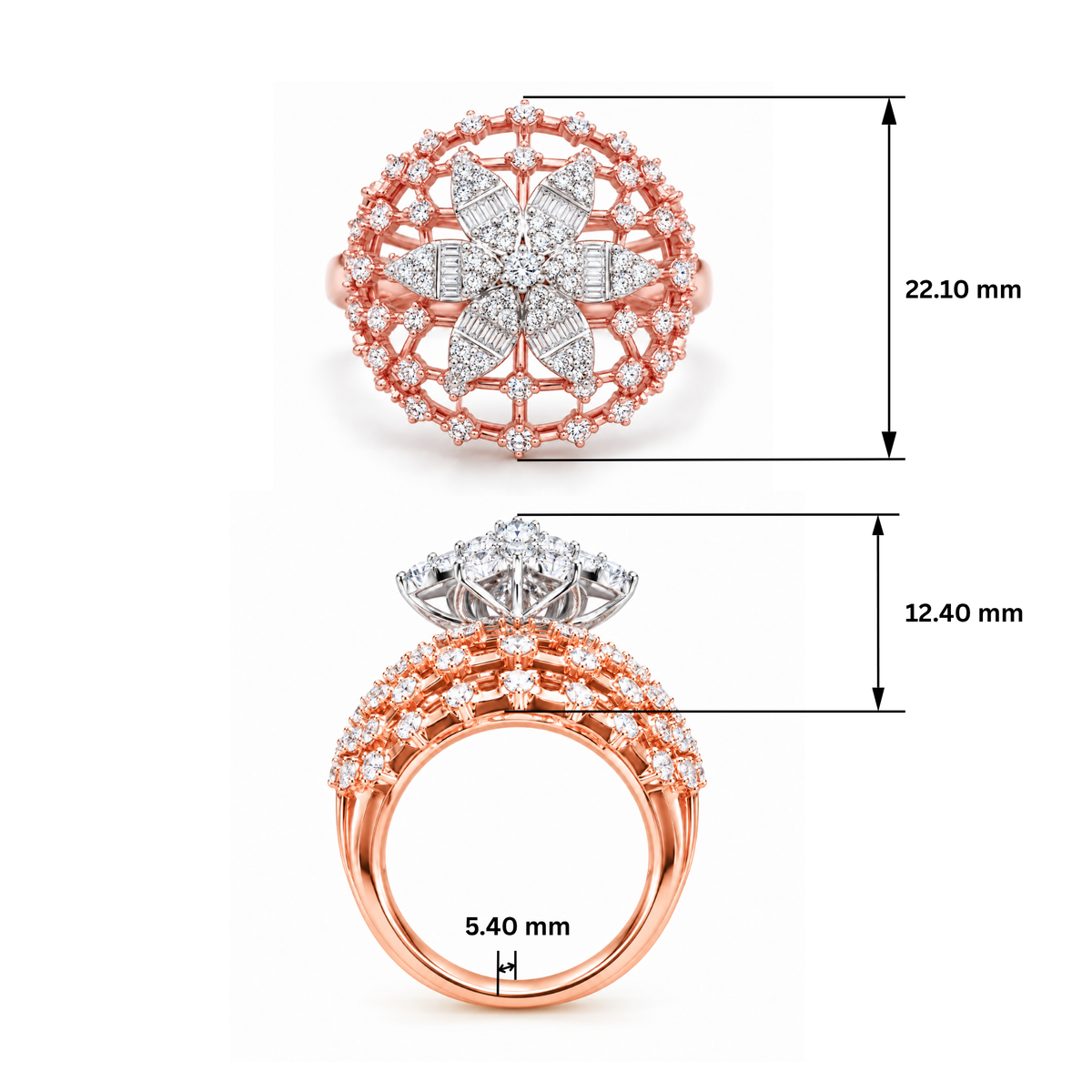 Celestial Radiance Lab Grown Diamond Ring