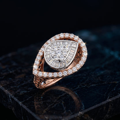 Celestial Teardrop Lab Grown Diamond Ring