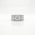 Diamond ring with a white background