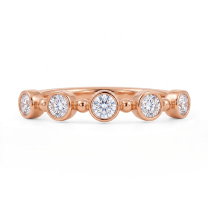 Open Bezel Set Lab Grown Diamond Ring