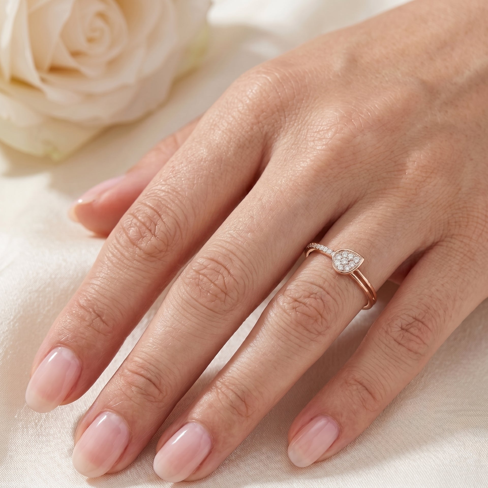 Leaf of Light Lab Grown Diamond Ring