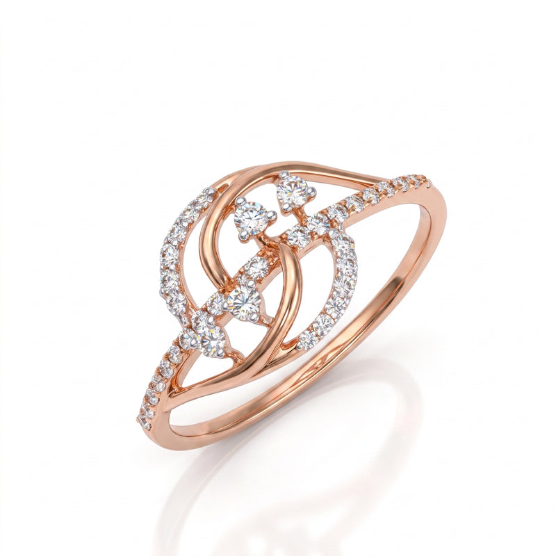 Roselle Twine Lab Grown Diamond Ring
