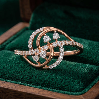 Roselle Twine Lab Grown Diamond Ring